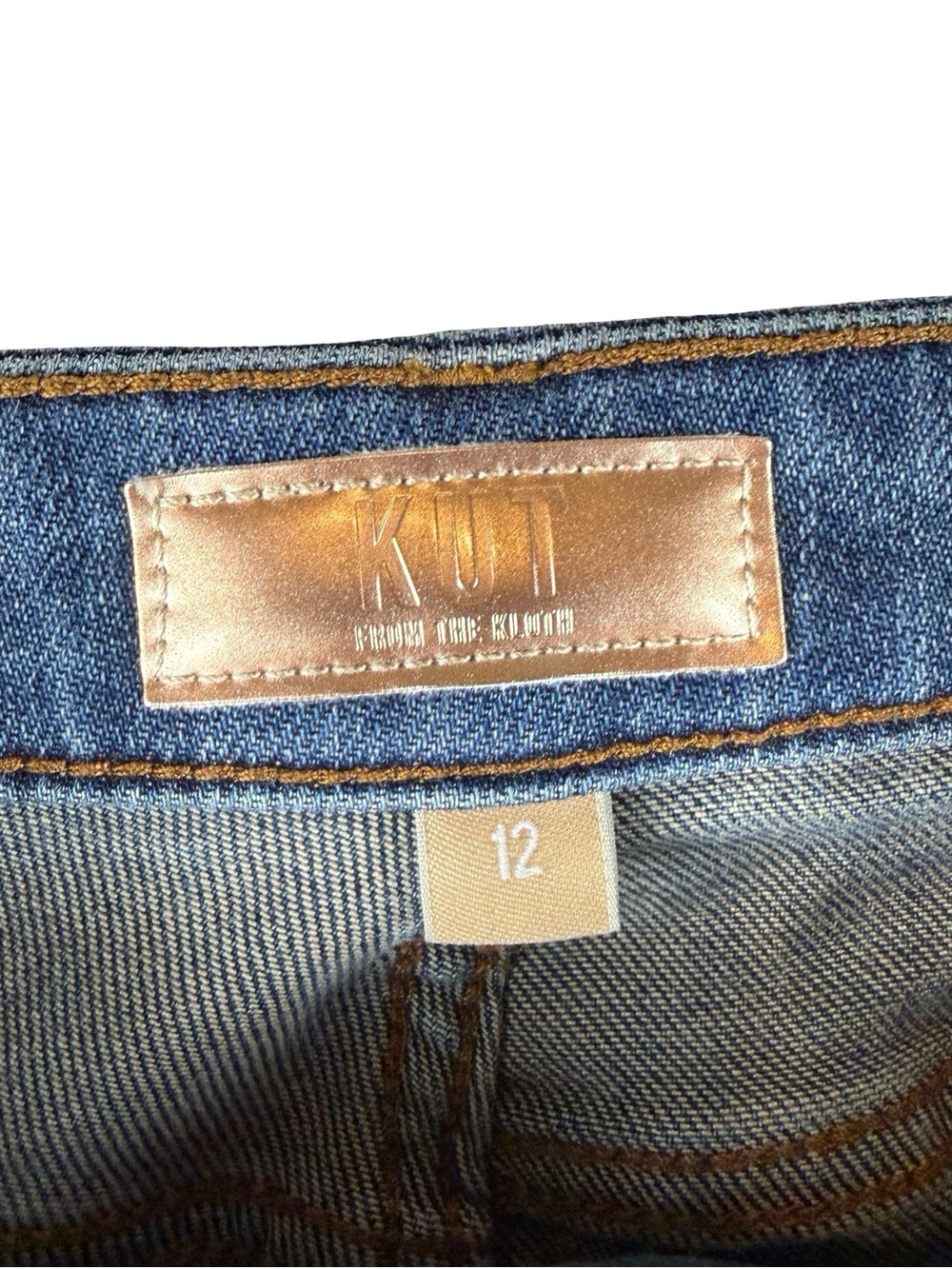 Kut from the Kloth Kelsey Fab Ab High Rise Ankle Flare Jeans - Picture 8 of 9